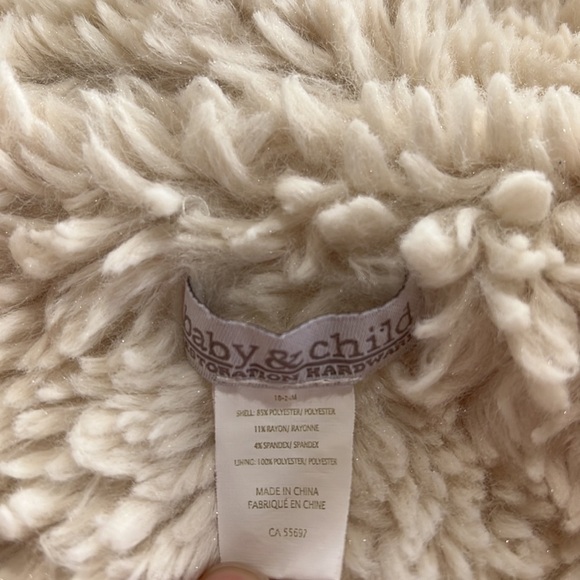 Restoration hardware baby luxe sherpa lilac bath robe - Picture 5 of 6